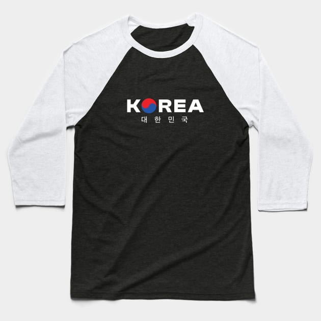 Korea shirt sticker kpop Baseball T-Shirt by nanaminhae